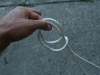 Lark\'s head knot, step 3